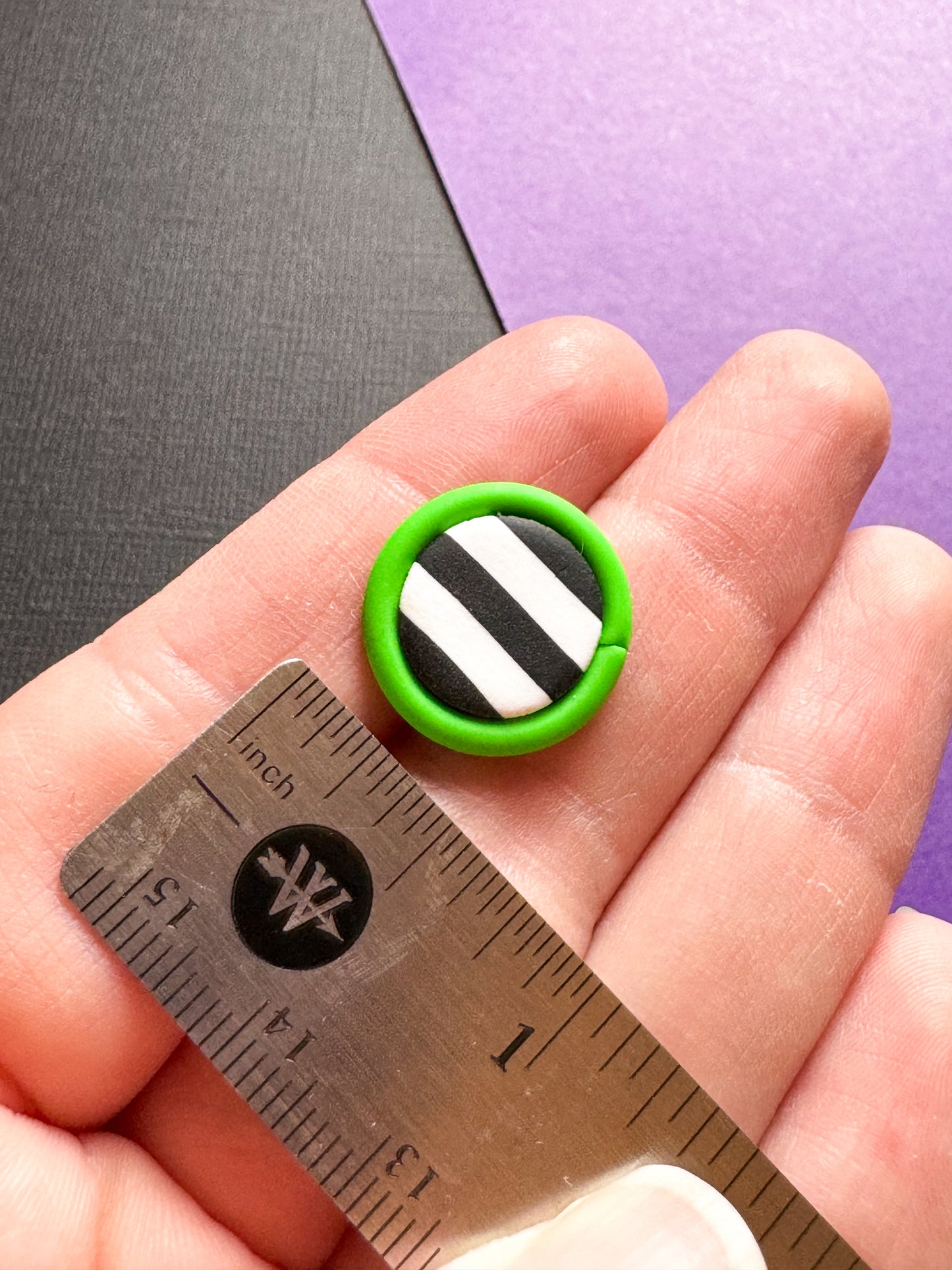Beetlejuice Circle Studs