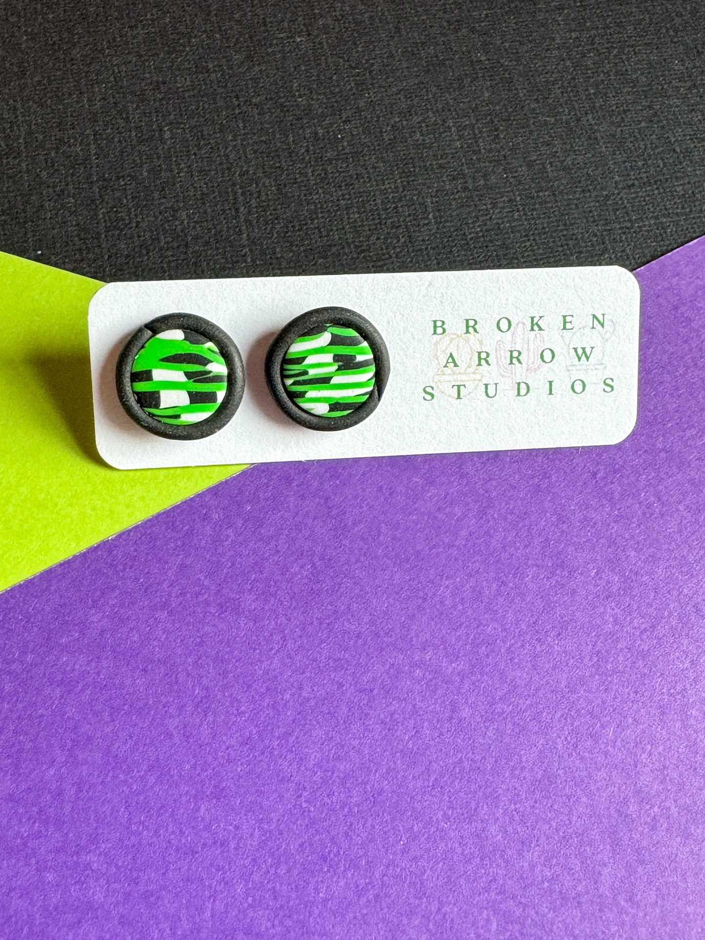 Beetlejuice Scrap Circle Studs