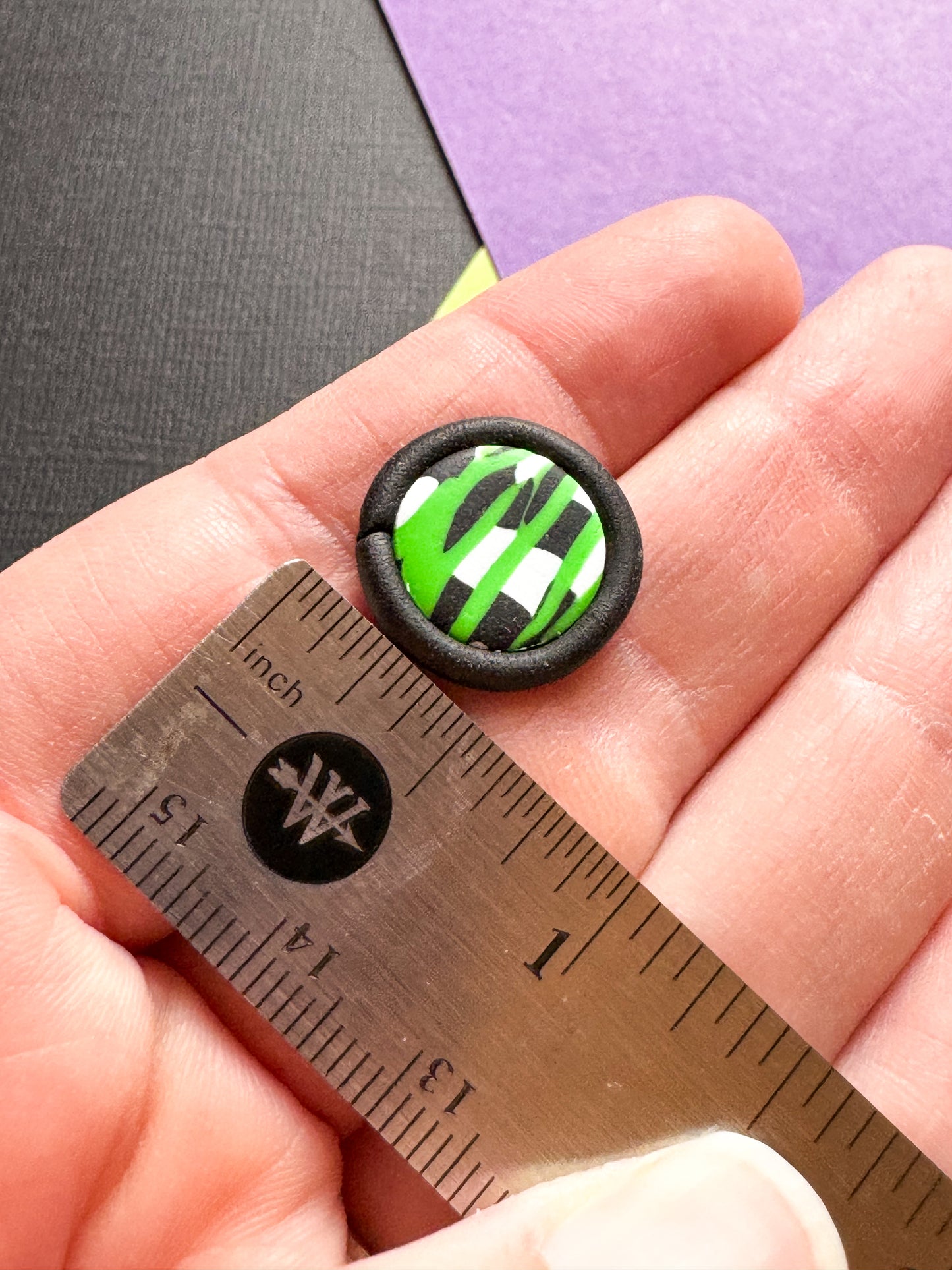 Beetlejuice Scrap Circle Studs