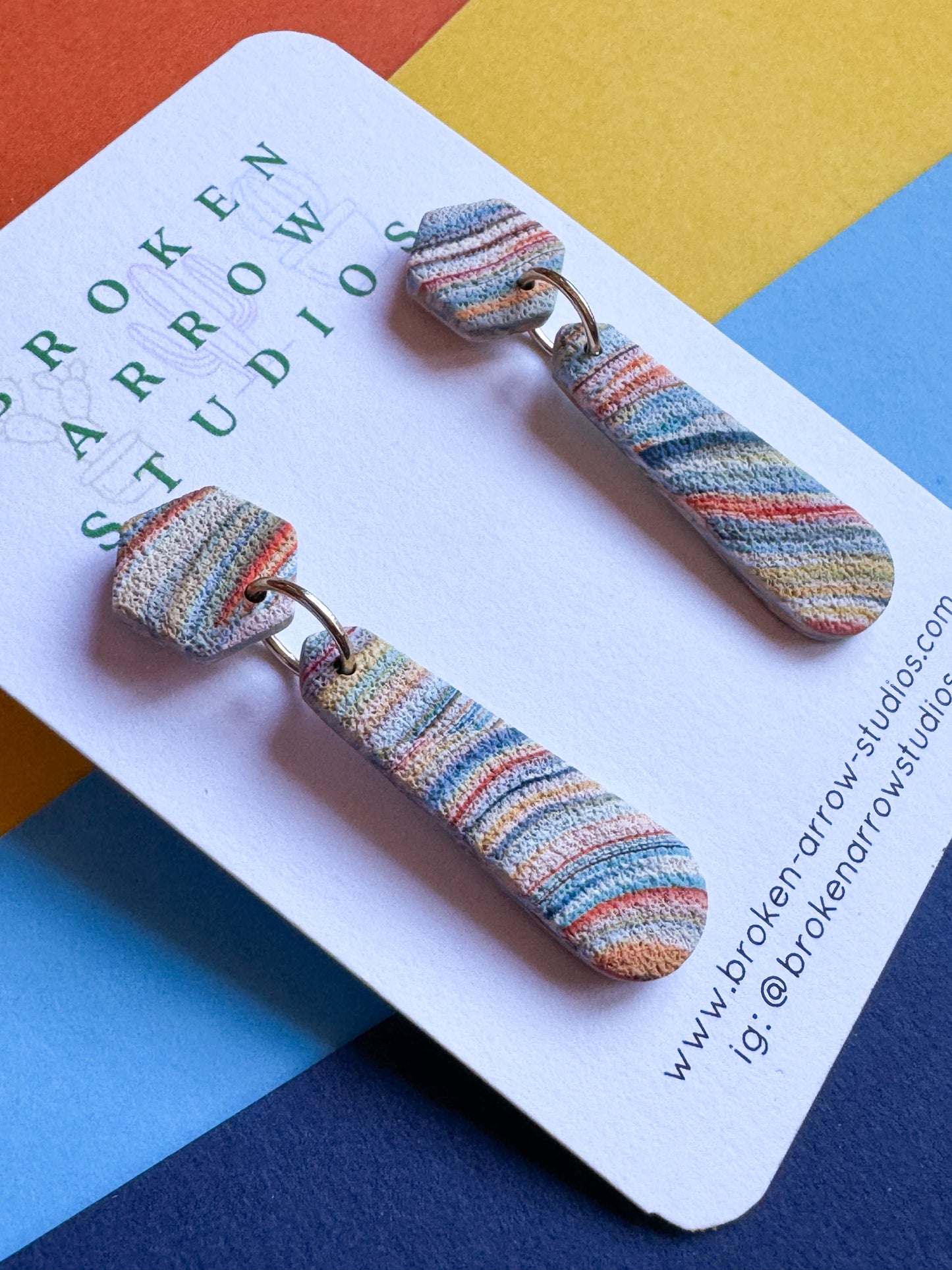 Marbled Skinny Dangles