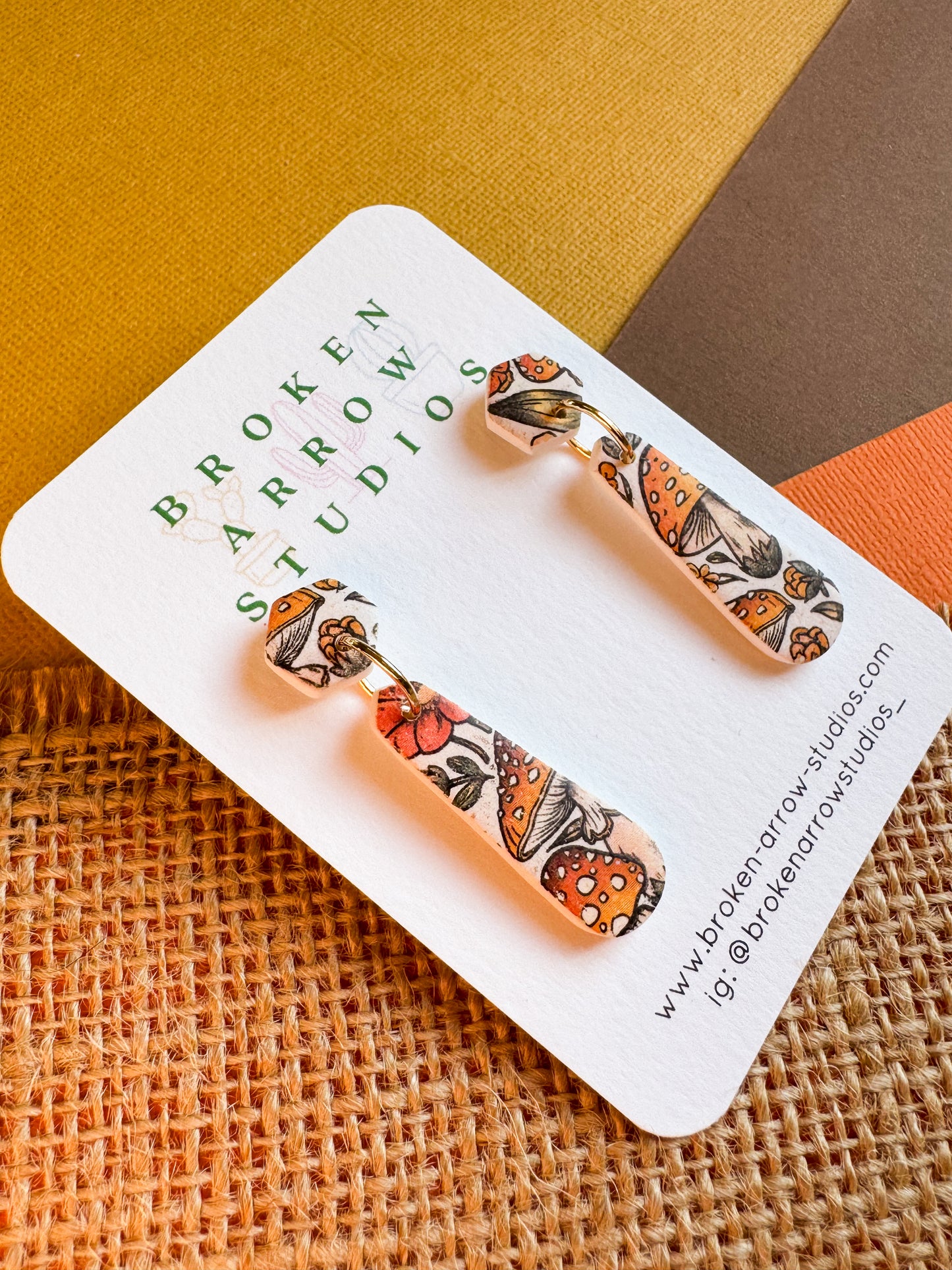 Mushroom Skinny Dangles