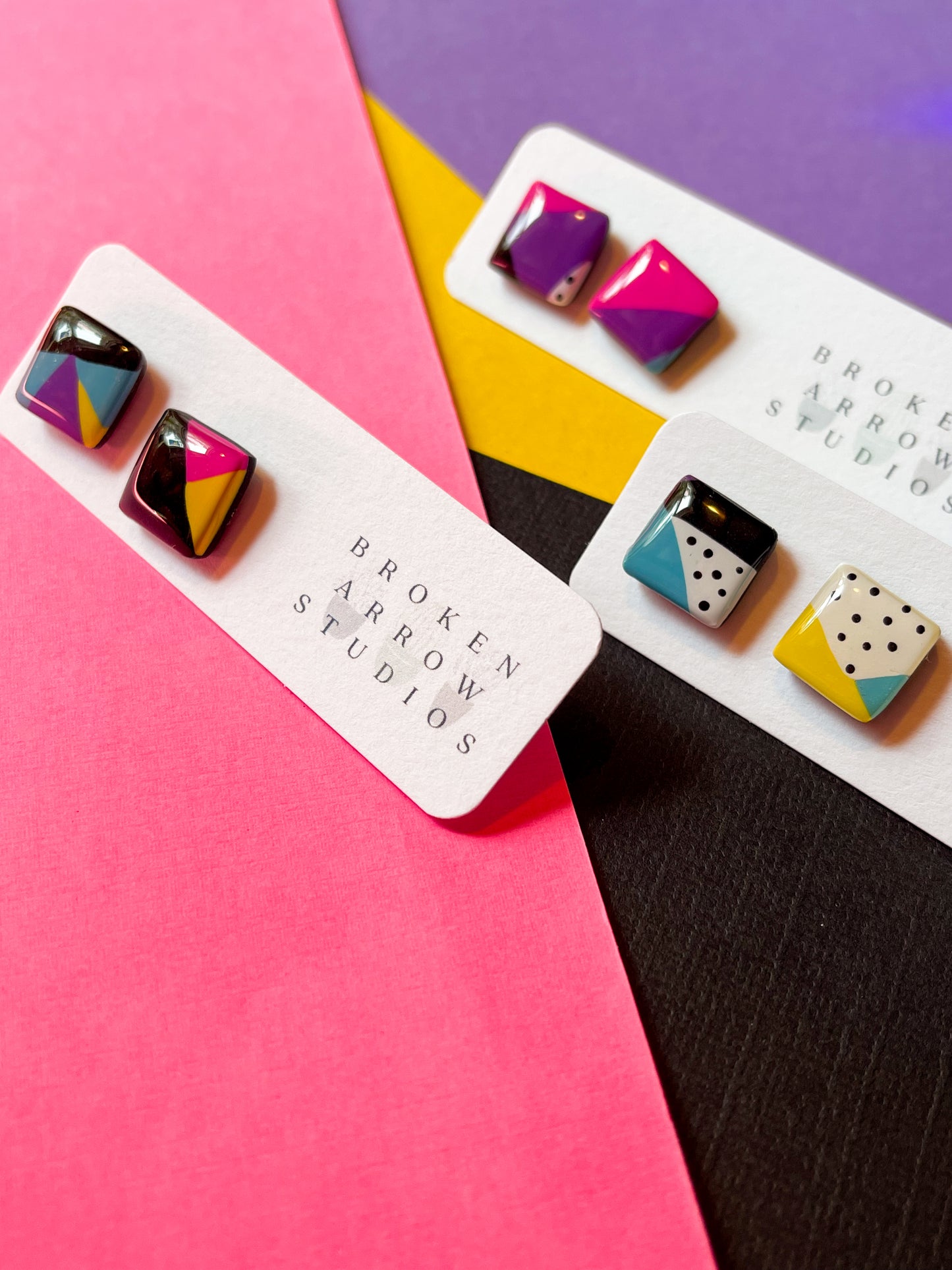 Saved By the Bell Collection Square Studs