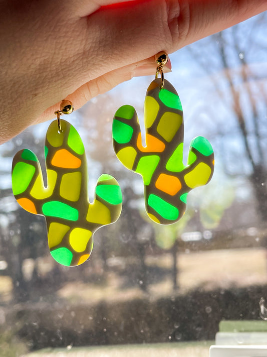 Stained Glass Cacti