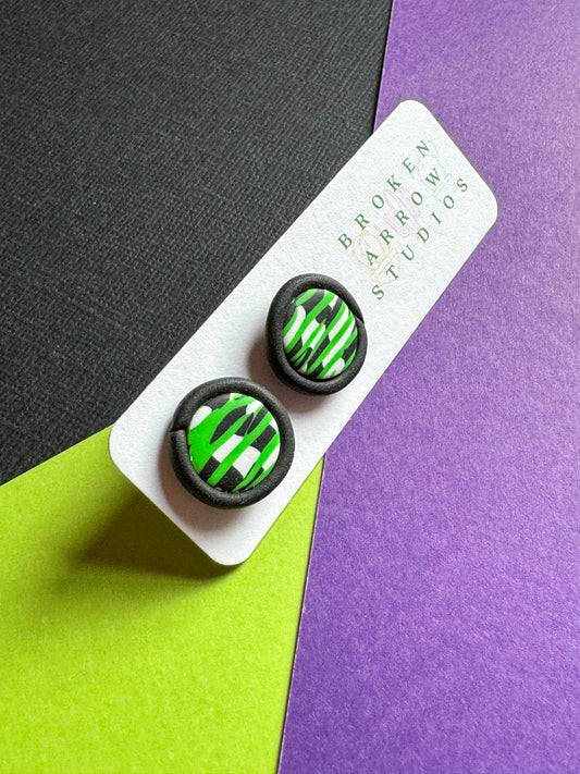 Beetlejuice Scrap Circle Studs