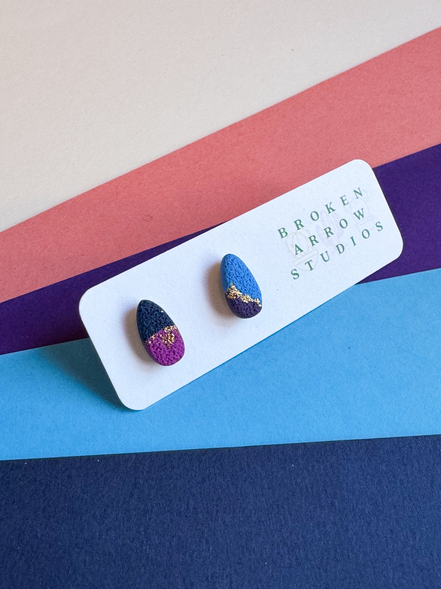 December Morning Skinny Teardrop Studs