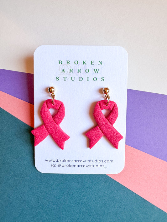 Raspberry Breast Cancer Ribbon