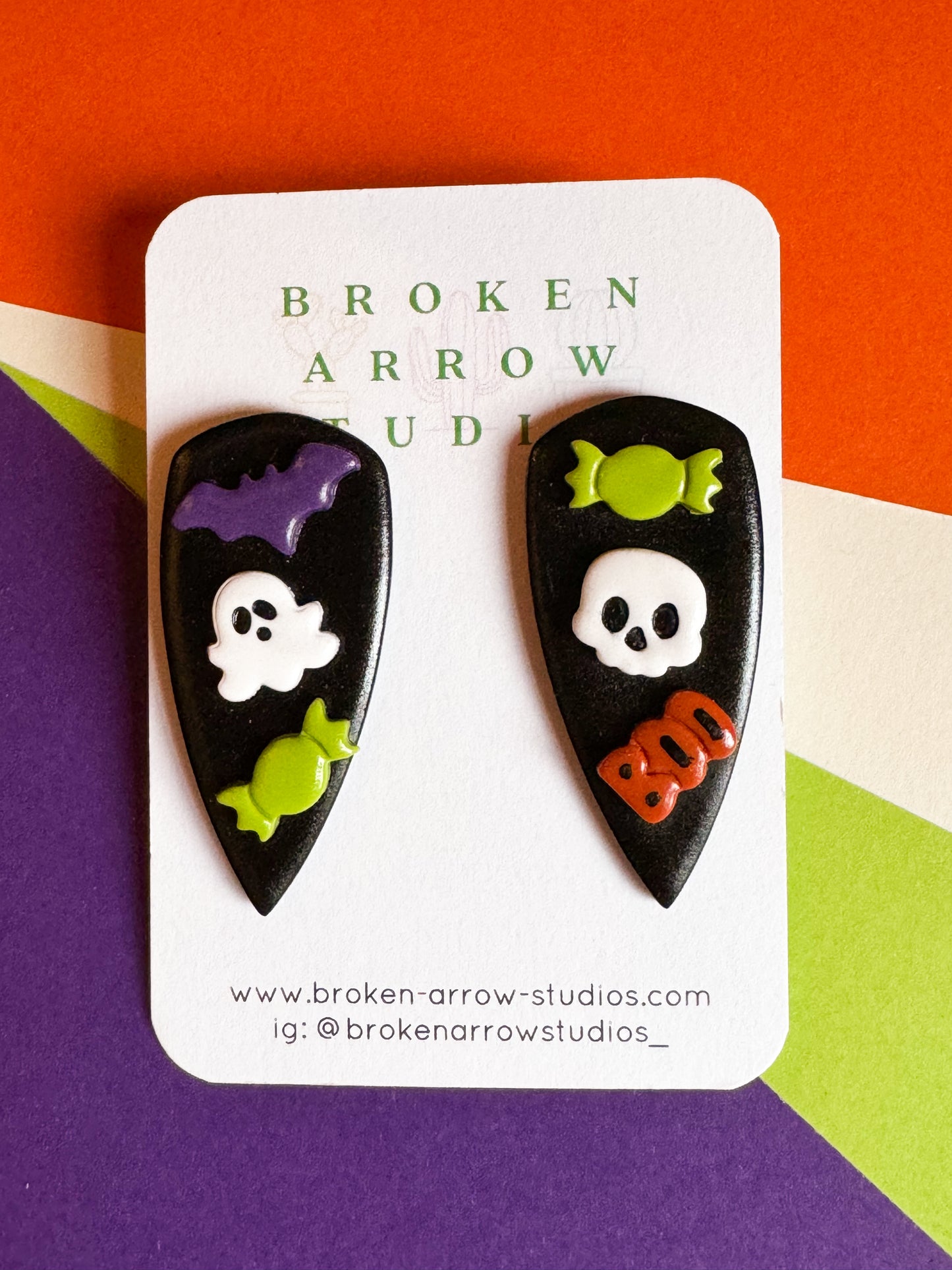 Halloween Icon Large Dagger Studs