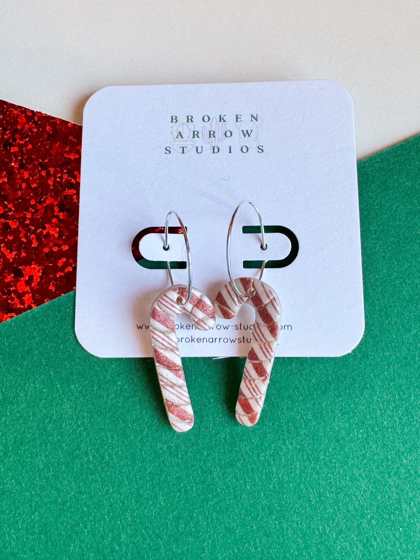 Candy Cane Hoops