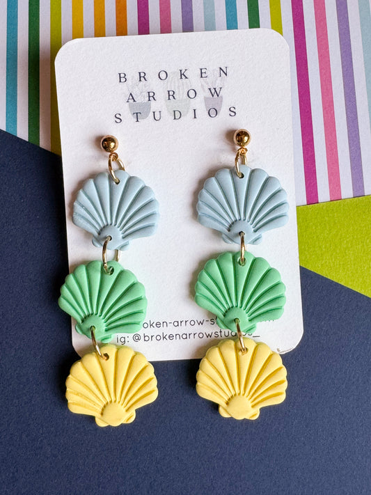 Triple Shell Dangles