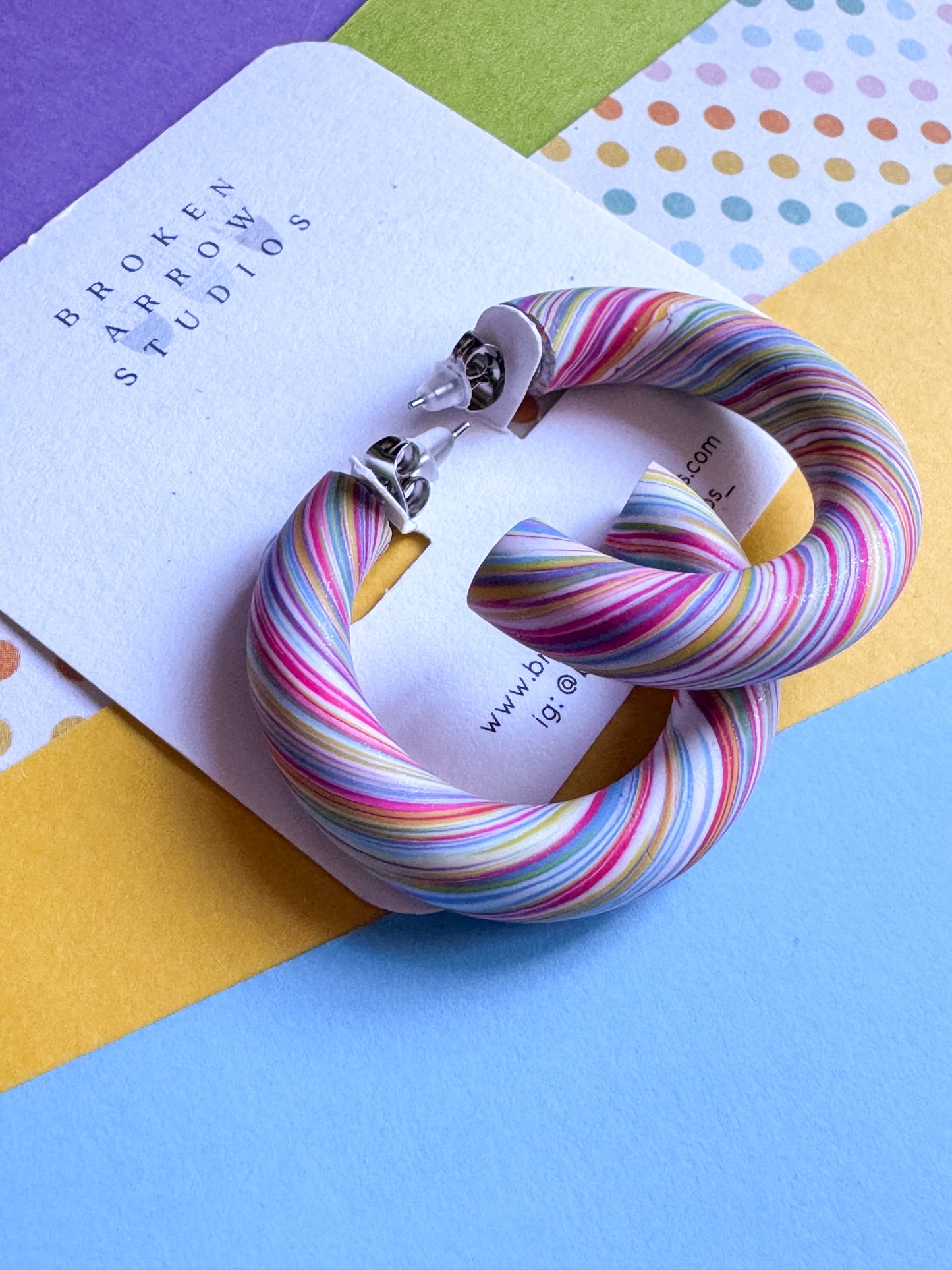 Scrap Stripe Hoops 1