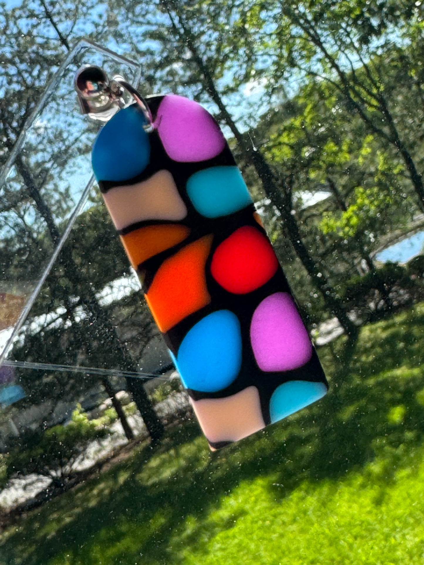Pride Stained Glass Tall Arches 1