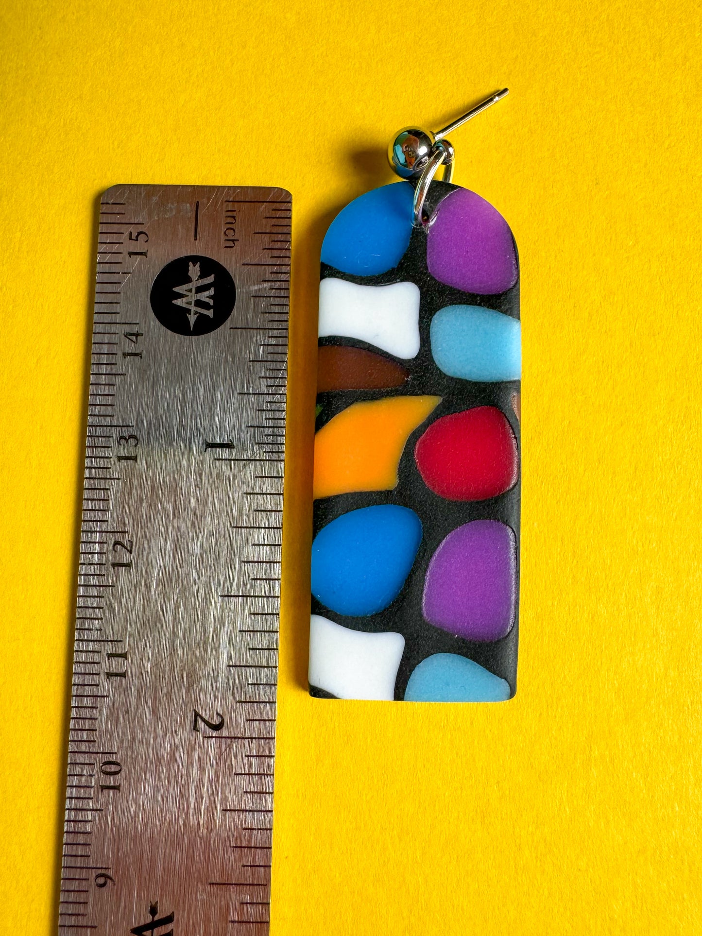 Pride Stained Glass Tall Arches 1