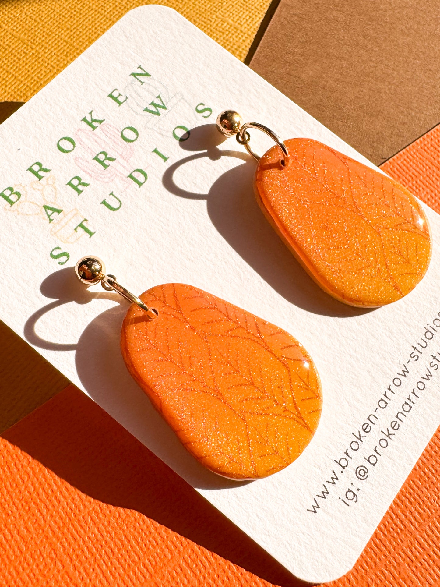 Fall Ombre Avocado Dangles