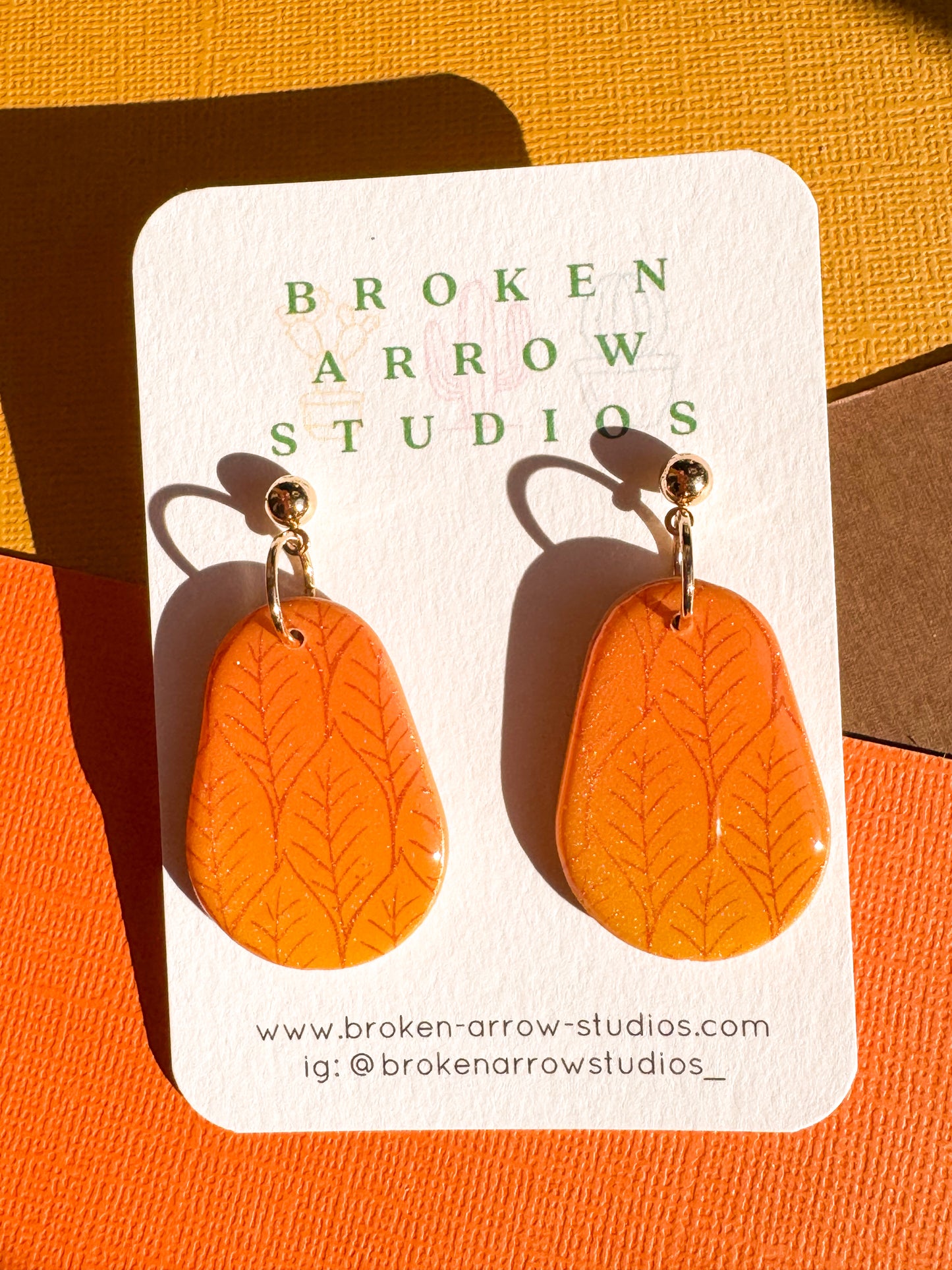 Fall Ombre Avocado Dangles