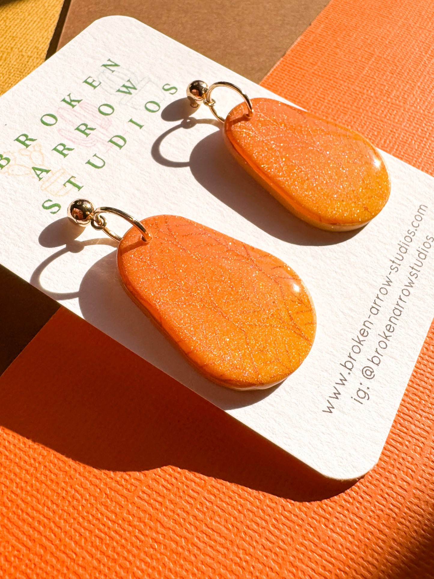 Fall Ombre Avocado Dangles
