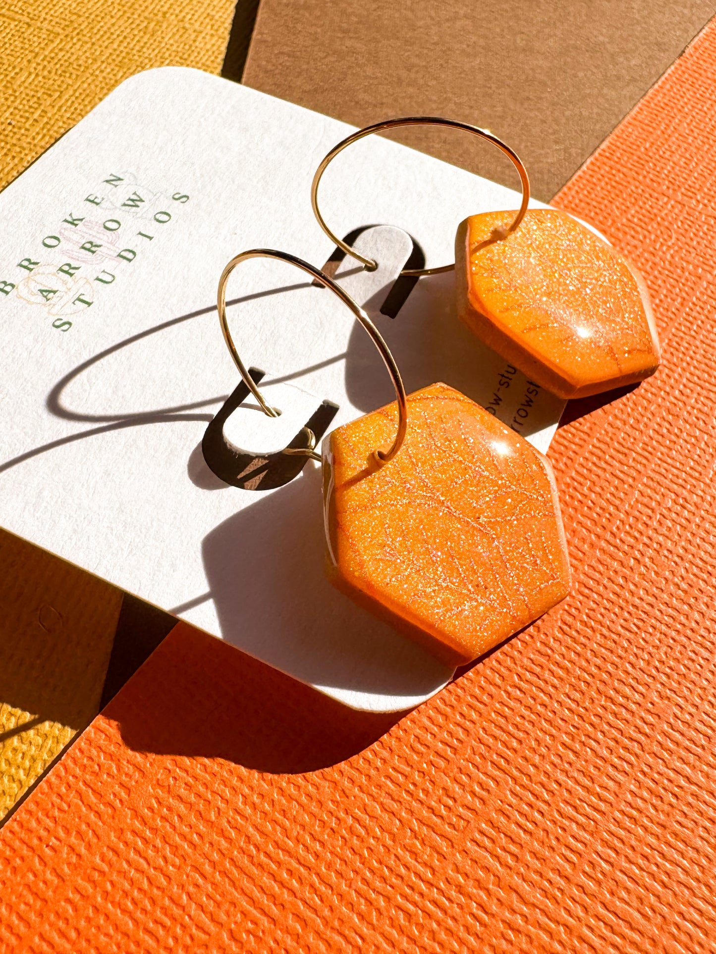Fall Ombre Hexagon Hoops 2