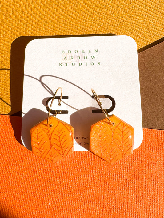 Fall Ombre Hexagon Hoops 2
