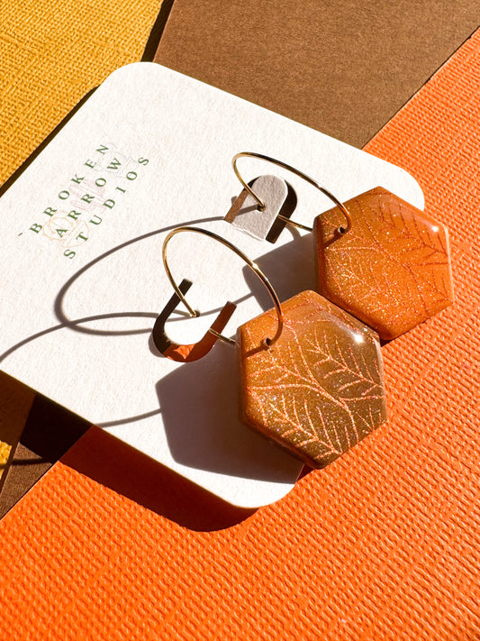 Fall Ombre Hexagon Hoops 3