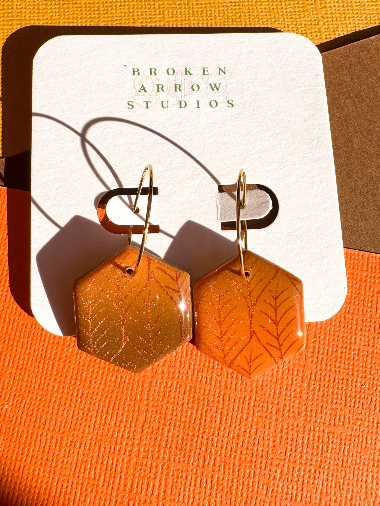 Fall Ombre Hexagon Hoops 3