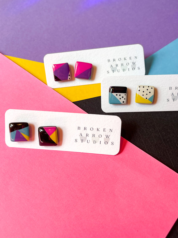 Saved By the Bell Collection Square Studs