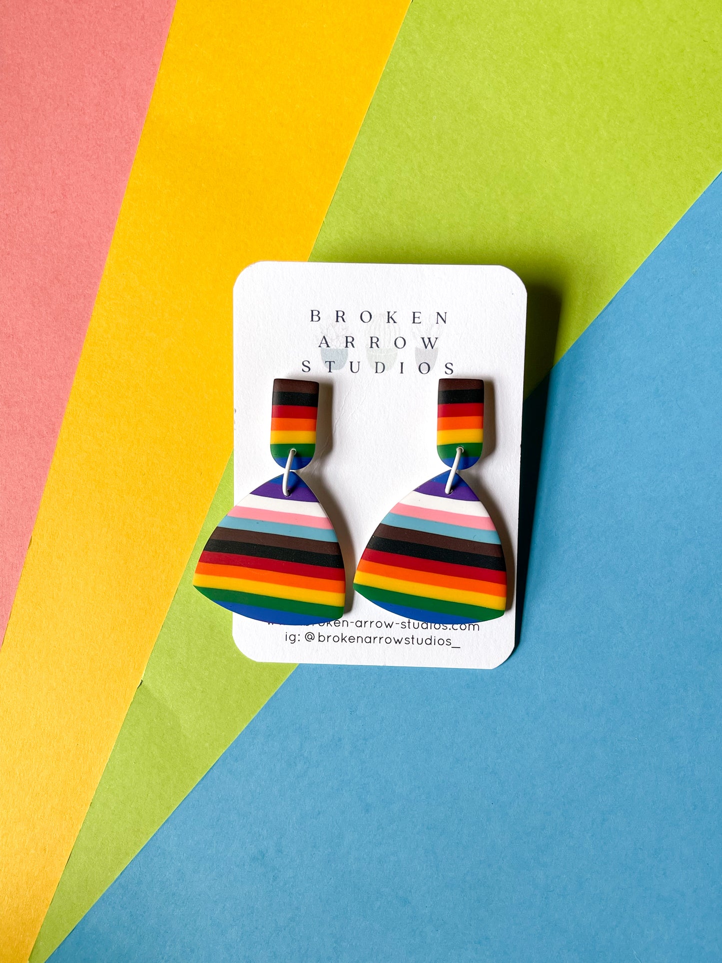 Inclusive Pride Triangle Dangles